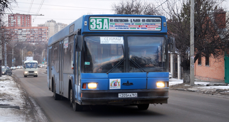Автобус 35а в ЖК Платовский